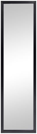 13.5 x 49.5 Inch Black Framed Full Length Mirror - Image 7