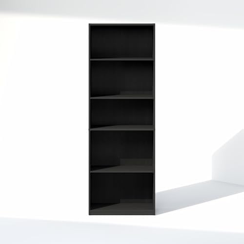 Furinno GEHRY DVD Shelf, 5-Tier CD Rack, Media Shelf - Image 6