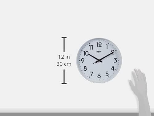 Unity Wall Clock, Silent Sweep, 30cm / 12-inch - Image 7