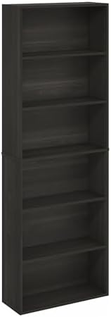 Furinno Jaya Simply Home Free Standing 6-Tier Open Storage Bookcase - Image 7
