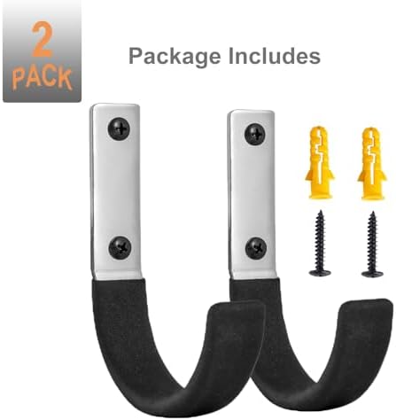 Garage Storage Ladder Hanger 2 Pcs, Upgraded Hose Hanging Hooks, Yard Tool - Image 7