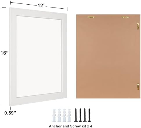 Ruomeng Wall Mirror Rectangle Decorative Mirror 12x16 Inch - Image 6