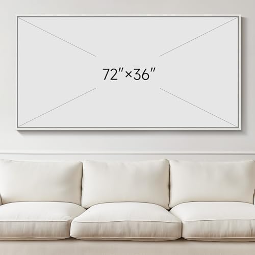 Extra Large Framed Blue Abstract Coastal Wall Art - Image 7