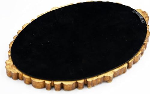 OIGUMR Small Oval Wall Mirror Resin Frame Size:15 x 10.7 inch - Image 7