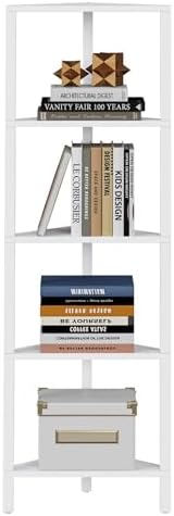 TUTOTAK Corner Shelf, 5-Tier Corner Bookshelf - Image 7