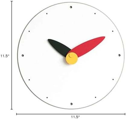 Stephanie Imports Modern Minimalist Red & Black Wall Clock - Image 6