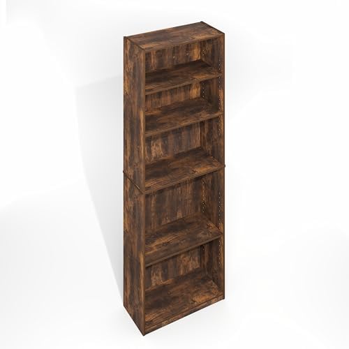 Furinno Jaya Simply Book Shelf, 5-Tier Bookshelf, Bookcase - Image 7