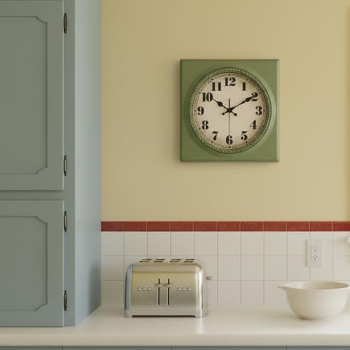 Vintage Wall Clock 1950s Style - Image 6