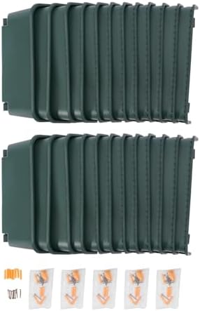 Vertical Wall Planter with 24 Plastic Pots, Wall-Mounted Garden Planter - Image 7