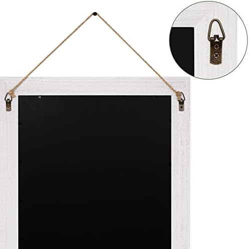 Emfogo Wall Mirror with Shelf, 20 x 16 inch Farmhouse Decor Wall Mirror Hanging - Image 6