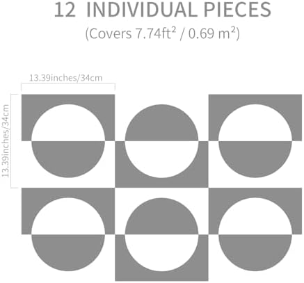 Decorative Modular Fretwork 3D Wall Panels, Half Circle Oak - Image 6