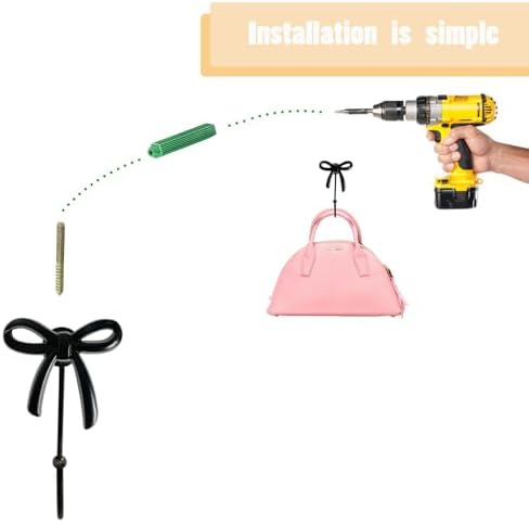 Bow Wall Hook 4 pcs Decorative Wall Hooks - Image 7