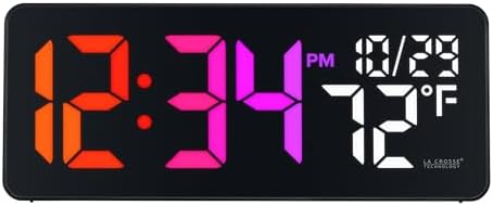 La Crosse Technology 513-1411 Color-Changing Digital LED Wall Clock - Image 7