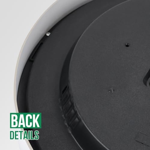Wall Clock Modern Simple Style Round Plastic Decor Clock Non-Ticking Silent - Image 6
