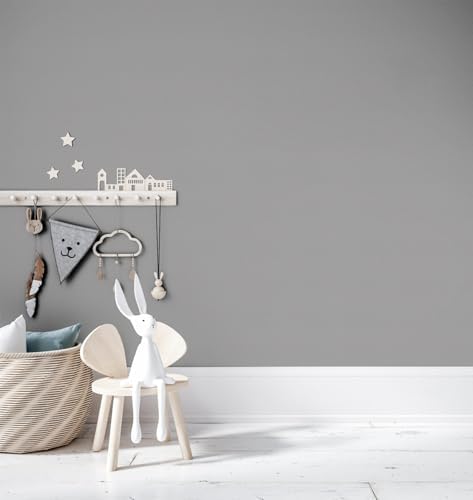 Abyssaly Light Grey Wallpaper Peel and Stick Self-Adhesive Removable Grey - Image 6