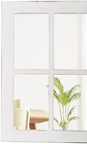 Rustic Small Window Pane Mirror Wall Decor 11 X 16 Inch - Image 6