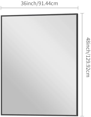 BONEWEI Bathroom Mirror, 36x48 inch Large Wall Mirror - Image 7