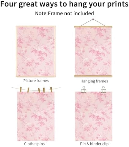 LYPHNX Pink Chinoiserie Flower Poster Wall Art light Pink Love Shack Fancy - Image 7