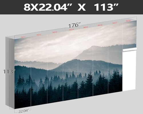 XMPMBM-Misty Forest Fabric Wallpaper Pine Forest Living Room Bedroom Bathroom - Image 4