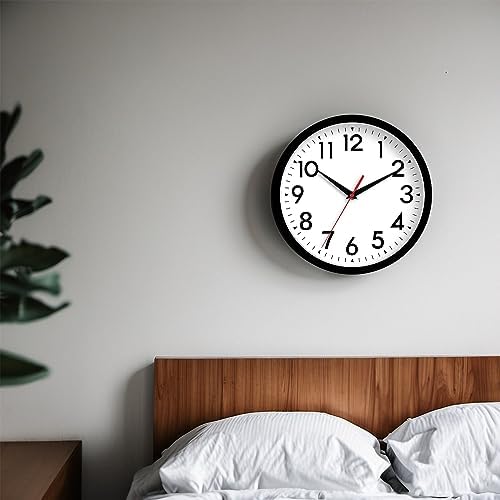 DAXSMY 8 Inch Wall Clock, Battery Operated Silent Non Ticking - Image 6