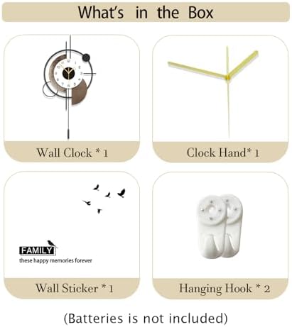 FLEBLE Large Wall Clock Decorative - Image 7