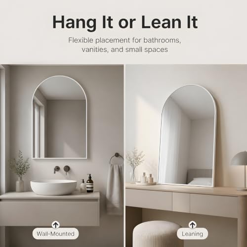 Wall Mounted Mirror, Arched Wall Mirror - Image 6