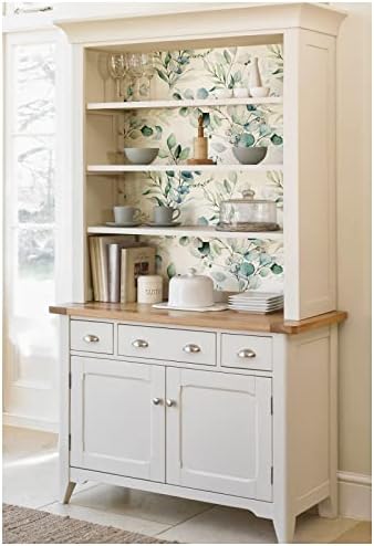 HAOKHOME Green Peel and Stick Wallpaper Bathroom Botanical 17.3in x 19.6ft - Image 6