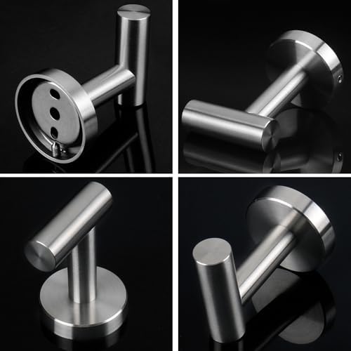 NearMoon Bath Towel Hooks- SUS 304 Stainless Steel Robe Hook Holder, Heavy Duty - Image 6