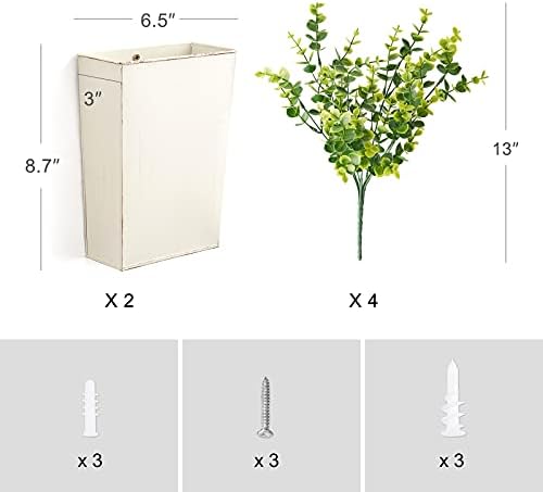 Dahey 2 Packs Metal Wall Planter Vase - Image 6