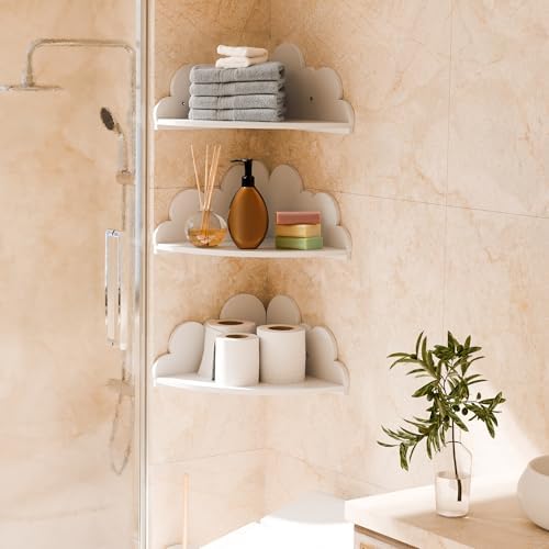 Solid Wood Cloud Floating Corner Shelves - Image 6
