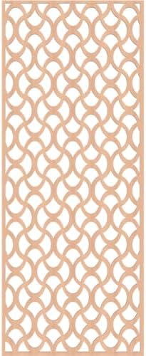 29 3/8"W x 74 3/8"H x 3/8"T Resort Decorative Fretwork Wood Wall Panels - Image 4