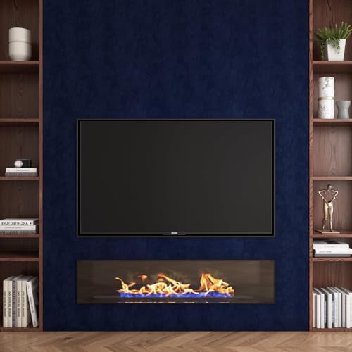 Yenhome 30"X200" Blue Wallpaper Peel and Stick Wallpaper Vintage Blue Wallpaper - Image 6