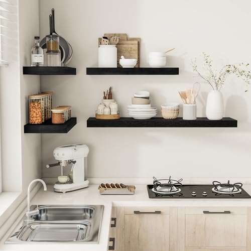 Vivelove 12" Deep Floating Shelves 24x12” Set of 2 - Image 6
