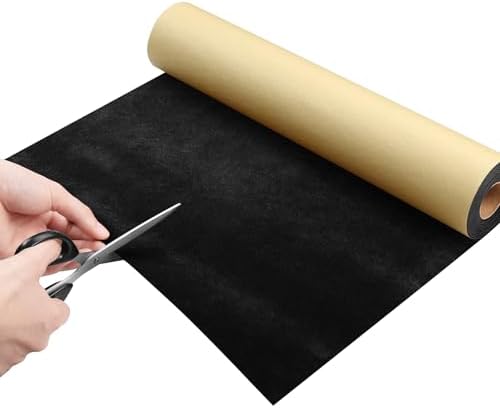 Livelynine Velvet Wallpaper 15.8x197 Black Peel and Stick Wallpaper Textured - Image 6