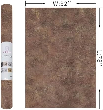 32x78inch Wide Concrete Wallpaper Peel and Stick Retro Brick Red Granite - Image 7