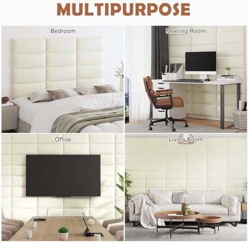 IFNOW Wall Mounted Headboard, Peel and Stick Panels - Image 7