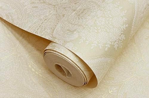 Blooming Wall Damasks Flocking Embossed Textured Wallpaper Roll - Image 4