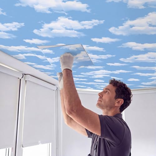 Nuanchu 40 Pcs 11.81 x 11.81 Inch Ceiling Tiles Peel and Stick - Image 6