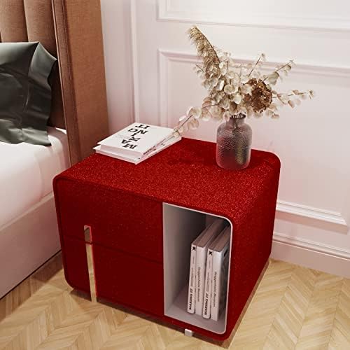 VEELIKE Red Glitter Wallpaper 15.7''x118'' Self Adhesive Sparkle Peel and Stick - Image 6