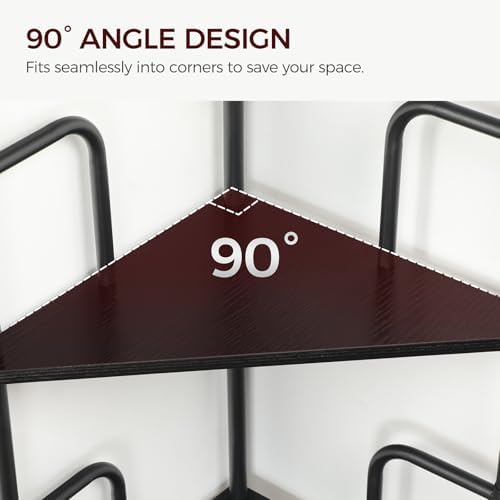 MAHANCRIS 6-Tier Corner Shelf, Narrow Display Shelf Stand, Industrial Corner - Image 6