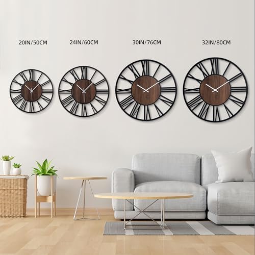 20 Inch Large Metal Wall Clock - Image 6