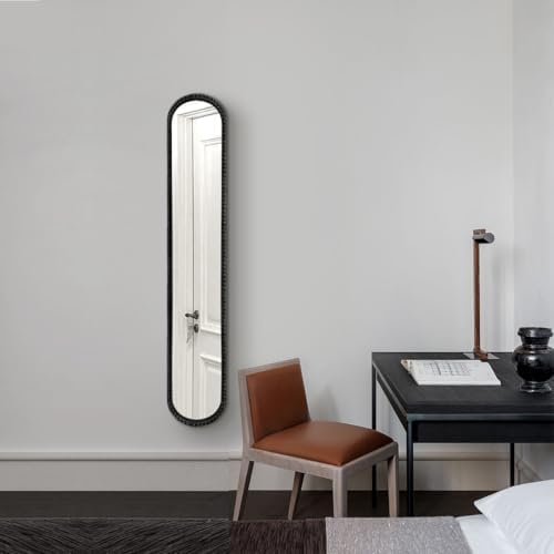Long Narrow Decorative wall Mirror, Skinny Oval Mirror - Image 7