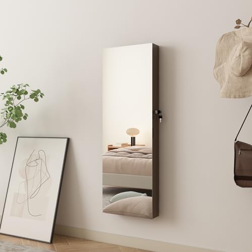LED Jewelry Cabinet Armoire Organizer, Wall/Door Mount Jewelry Organizer and - Image 6