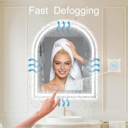 Arched LED Bathroom Mirror - Image 6