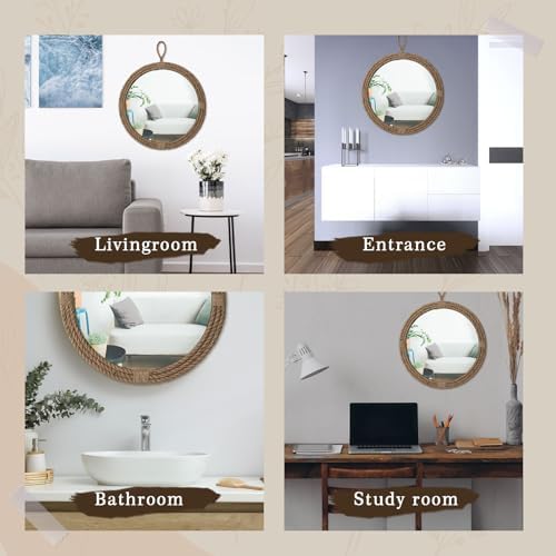 Vercraft Nautical Mirror 24" for Living Room Bedroom Bathroom Entryway - Image 6