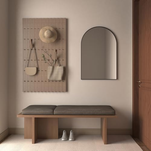 Giftgarden Black Arched Mirror 20x30 Inch, Arch Bathroom Mirror Wall Mounted - Image 7