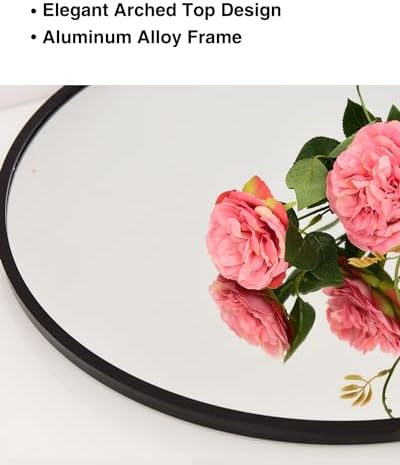 KOMCOTE Arch Mirror Full Length, Floor Length Mirror, Arched Floor Mirror - Image 7