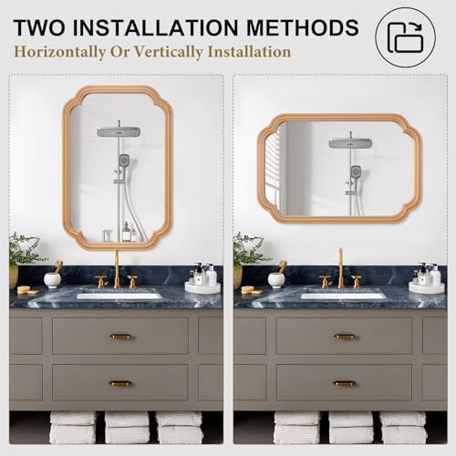 Ferytange Wood Mirror for Bathroom - Image 6