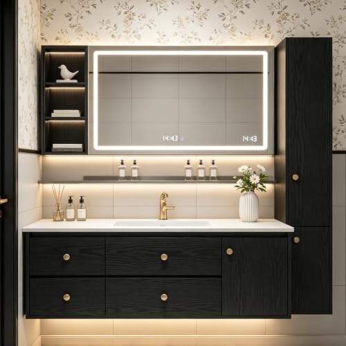 Black Wallpaper Wood Grain Contact Paper Peel and Stick Wall Paper Waterproof - Image 7
