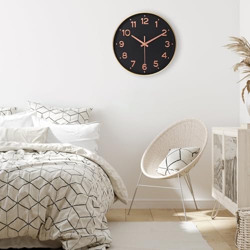 MEIRED Wall Clock 12 Inch Silent Non Ticking Battery Operated Round Wall Clock - Image 6
